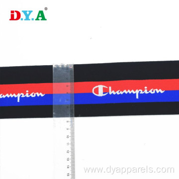 Custom Logo Jacquard Woven Soft Nylon Elastic